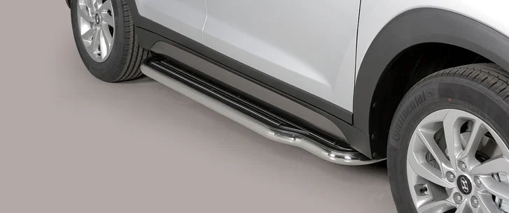Estriberas Laterales Acero Inox Hyundai Tucson 15> Long Misutonida Italia