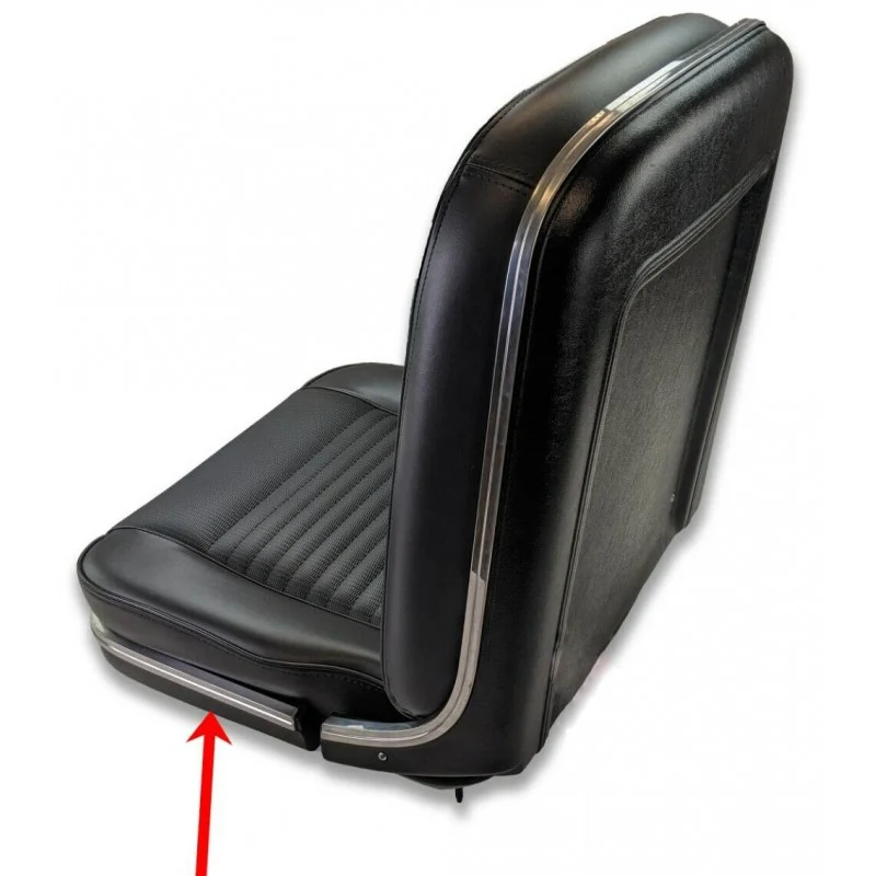 Paneles de asiento inferiores de lujo, negro 67