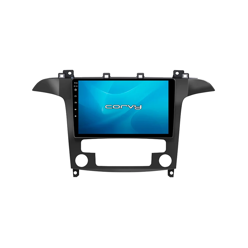 Pantalla Ford S-Max 2007-2008 y climatizador con CarPlay y Android Auto - Corvy ®