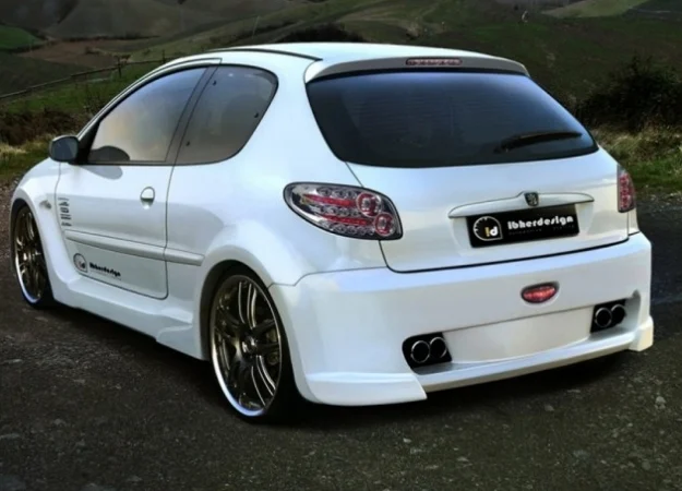 Paragolpes Trasero X(Odos) Widepeugeot 206 Hatchback 3drs & Cc 1998/2010 (Including Facelift 2003/2009) (Excluding 206+) <