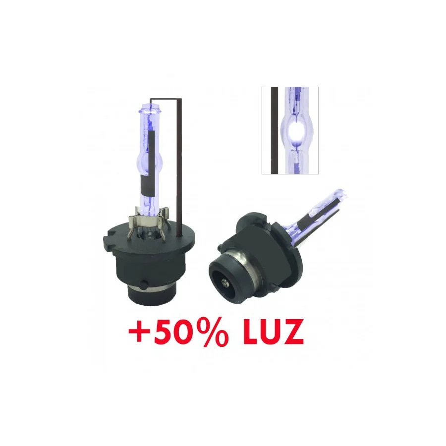 Pareja bombillas Xenon D2R 6000k, +50% luz ZesfOr®