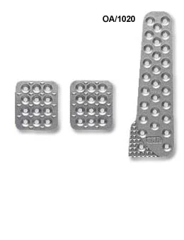 Pedales Serie Completa De 3 Pedales En Aluminio Con Tratamiento De Arenación Con Acelerador Largo Tipo Tabla. Todos Los Pedales