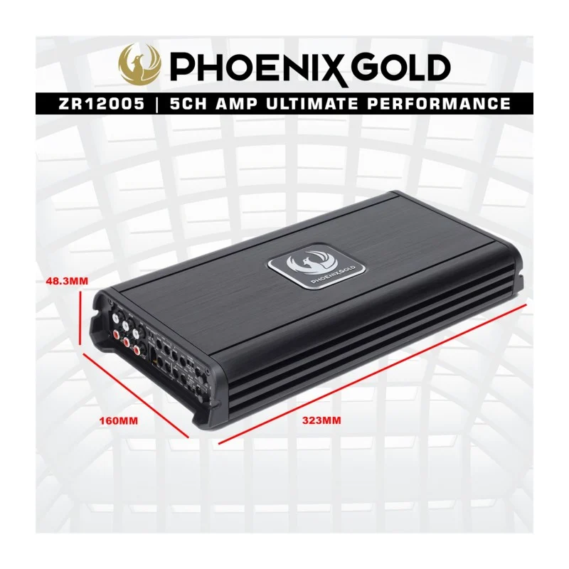 Phoenix Gold ZR12005 amplificador 5 canales alto rendimiento