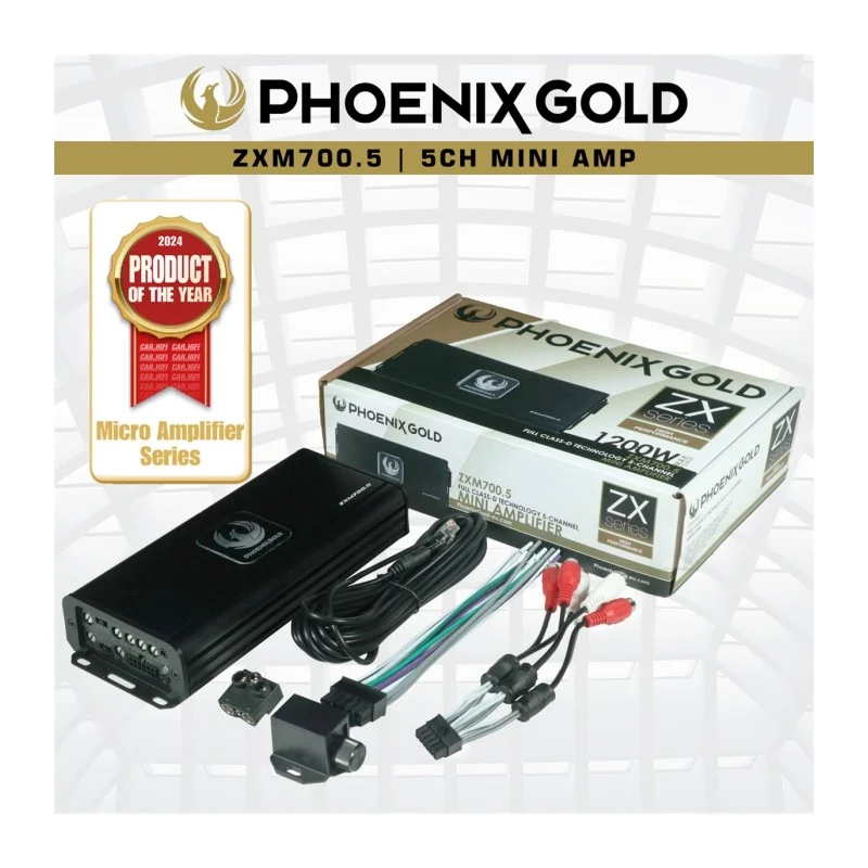 Phoenix Gold ZXM700.5 amplificador 5 canales compacto