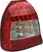 Pilotos Traseros Al Ho Civic Hb 3dr 96-01 Led Red/Cl
