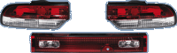 Pilotos Traseros Al Ni Silvia S13 (180sx) Red/Clear