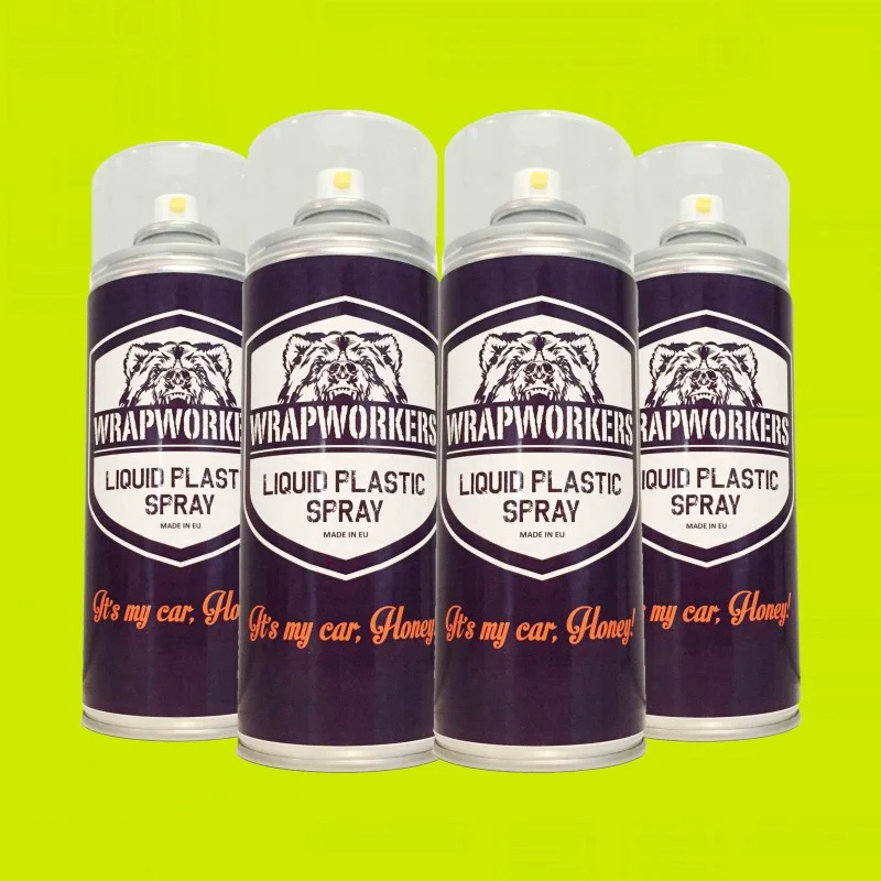 Pintura para llantas: 4 spray AMARILLO NEON