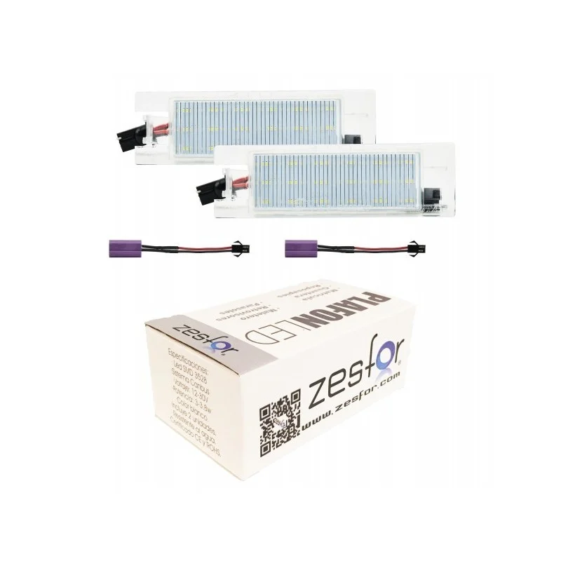 Plafones de matrícula LED para Opel Meriva B (2010-2017)