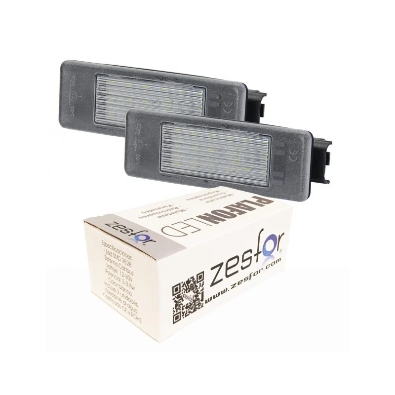 Plafones de matrícula LED para Peugeot 307 3/5 puertas Hatchback (2001-2009)