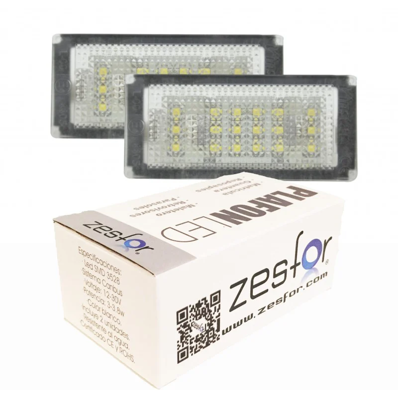Luces de matrícula LED para BMW Serie 3 E46, 2 puertas Restyling (2004-2006)