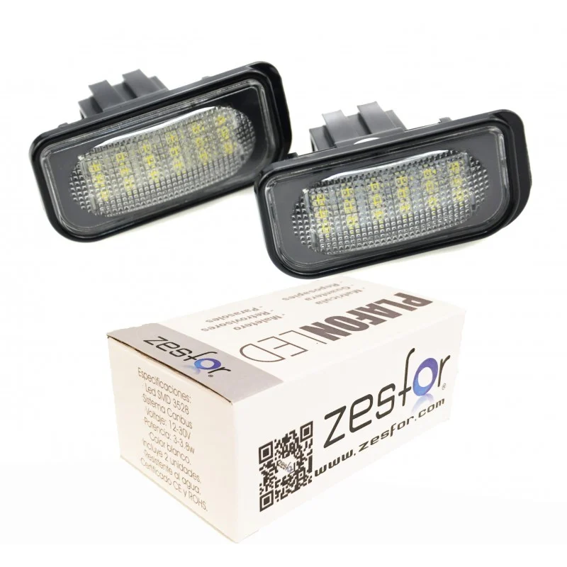 Luces de matrícula LED para Mercedes Clase C W203 4 puertas (2001-2007)