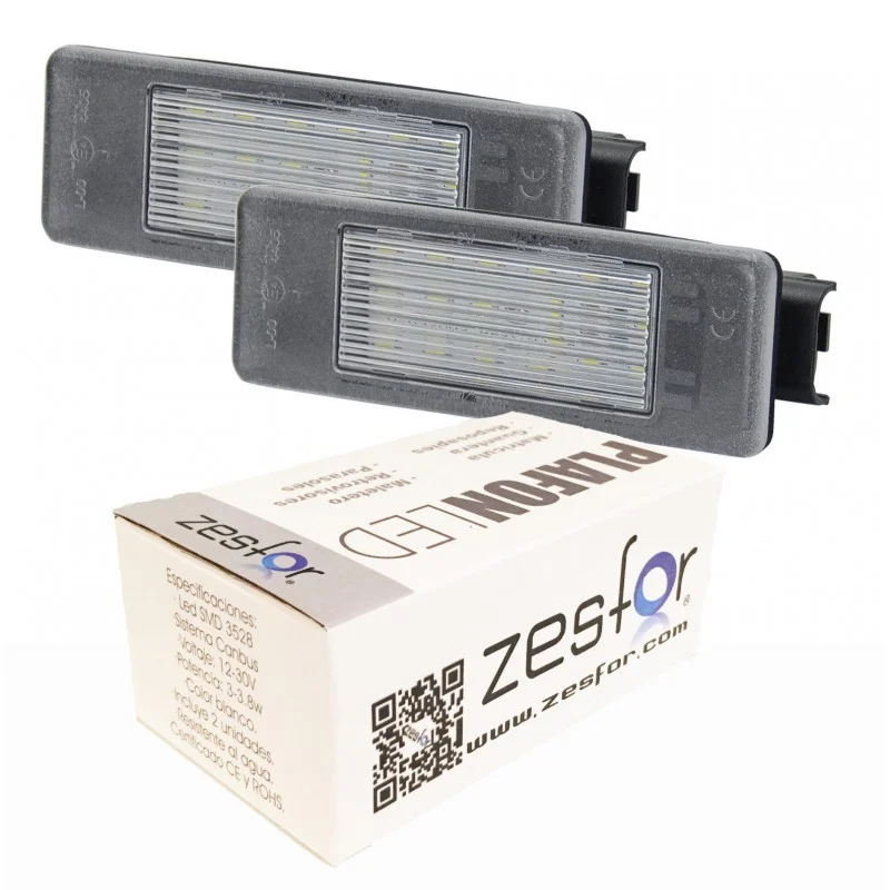 Luces de matrícula LED para Citroen C4, 5 puertas hatchback