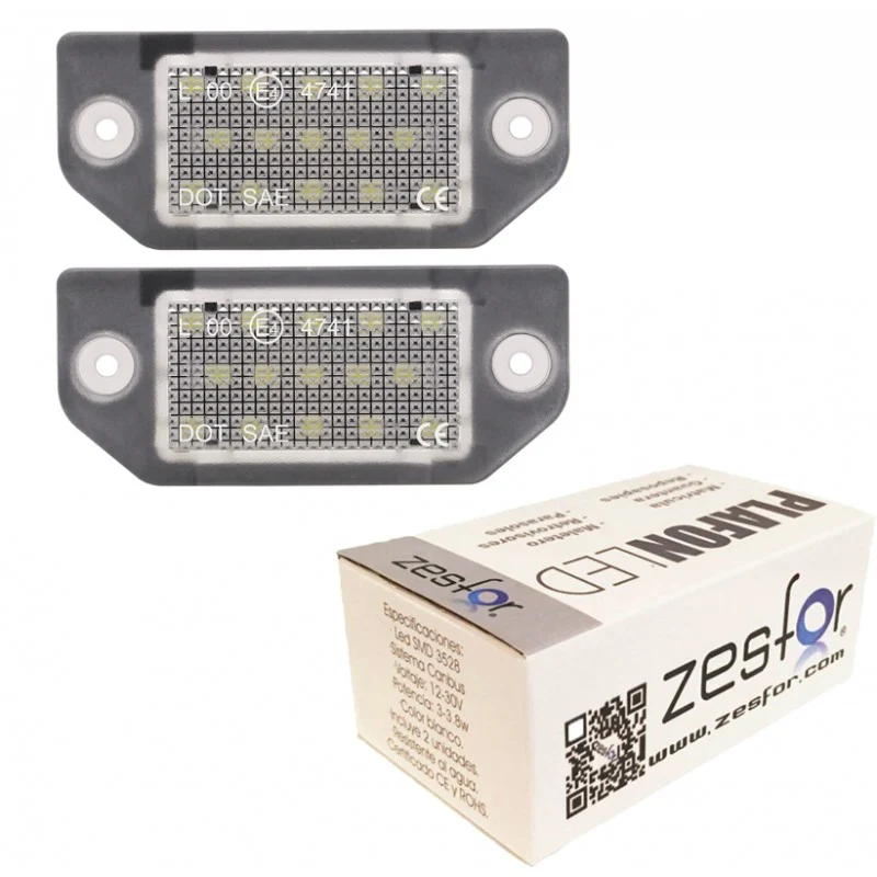 Plafones LED para matrícula de Jeep Wrangler (2018-actualidad)