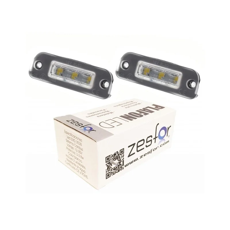 Plafones LED para matrícula de Mercedes-Benz Clase R W251 (2006-2011) TIPO 2