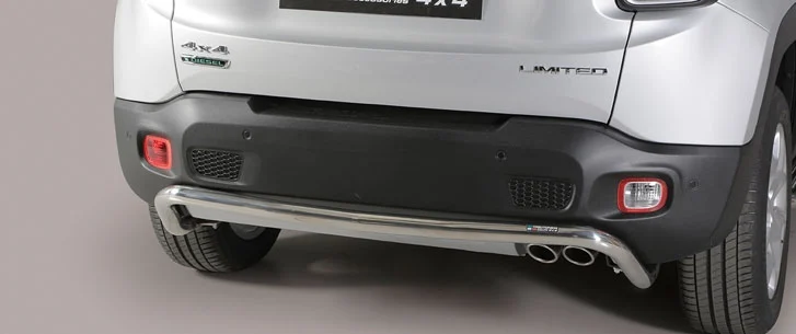 Defensa Trasera Acero Inox Diametro 50 Jeep Renegade 2014>