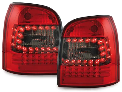 Pilotos Led Audi A4 B5 Avant 95-01 _ Rojo/Ahumado