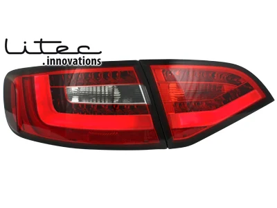 Pilotos Led Litec Audi A4 B8 (8k) Avant Rojo/Cristal
