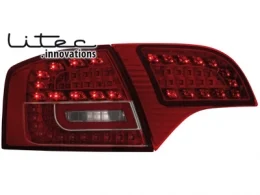 Pilotos Traseros Led Audi A4 Avant B7 04-08 _ Rojo/Crystal