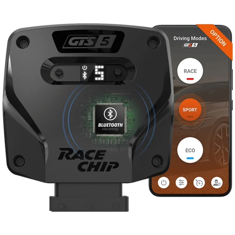 RaceChip® GTS 5, Chip de potencia 2026 (con App, smart-features y 30% más de potencia)