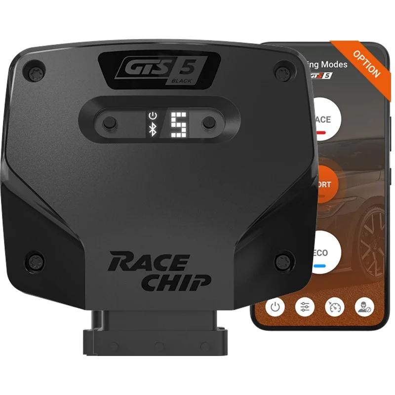 RaceChip® GTS Black 5, Chip de potencia 2026 (con App, smart-features y 35% más de potencia)