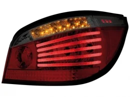 Pilotos Led Bmw E60 04+ _ Rojo/Ahumado