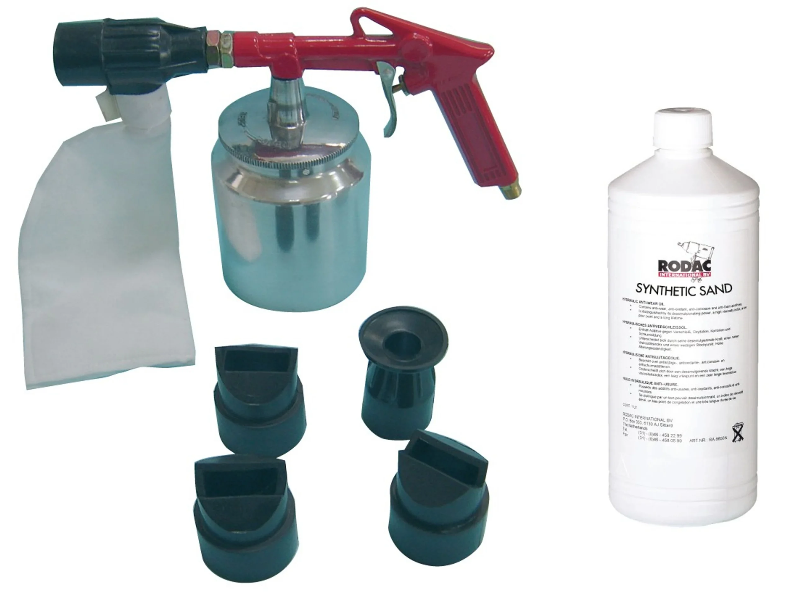 Gritblaster Pistola de chorro de arena con vaso