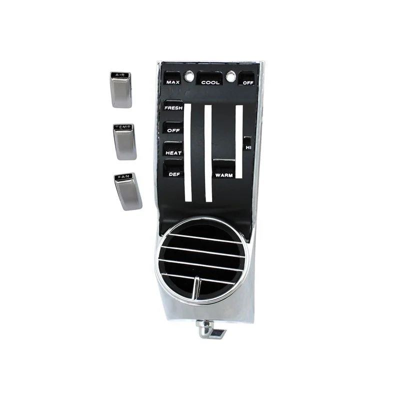 Boquilla de aire / unidad de control acondicionamiento de aire a la izquierda, negro 68