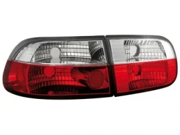 Pilotos Traseros Honda Civic 92-95 3t _ Rojo/Cristal
