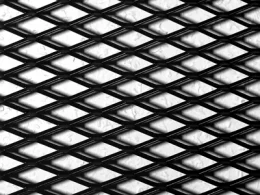 Rejilla De Aluminio Desplegado 125 X 25 Cm _ Negro