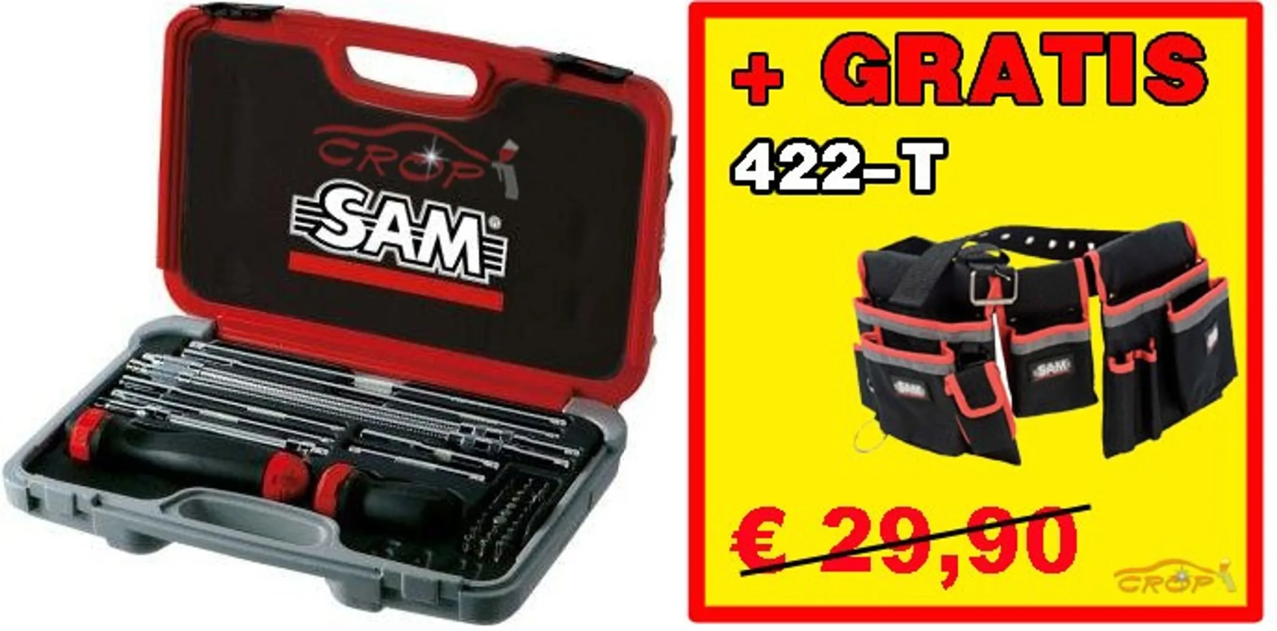 SAM 266-J41 Juego de destornilladores de carraca de 41 piezas