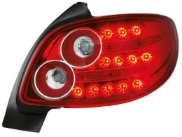 Led Pilotos Traseros Peugeot 206 _ Rojo/Cristal