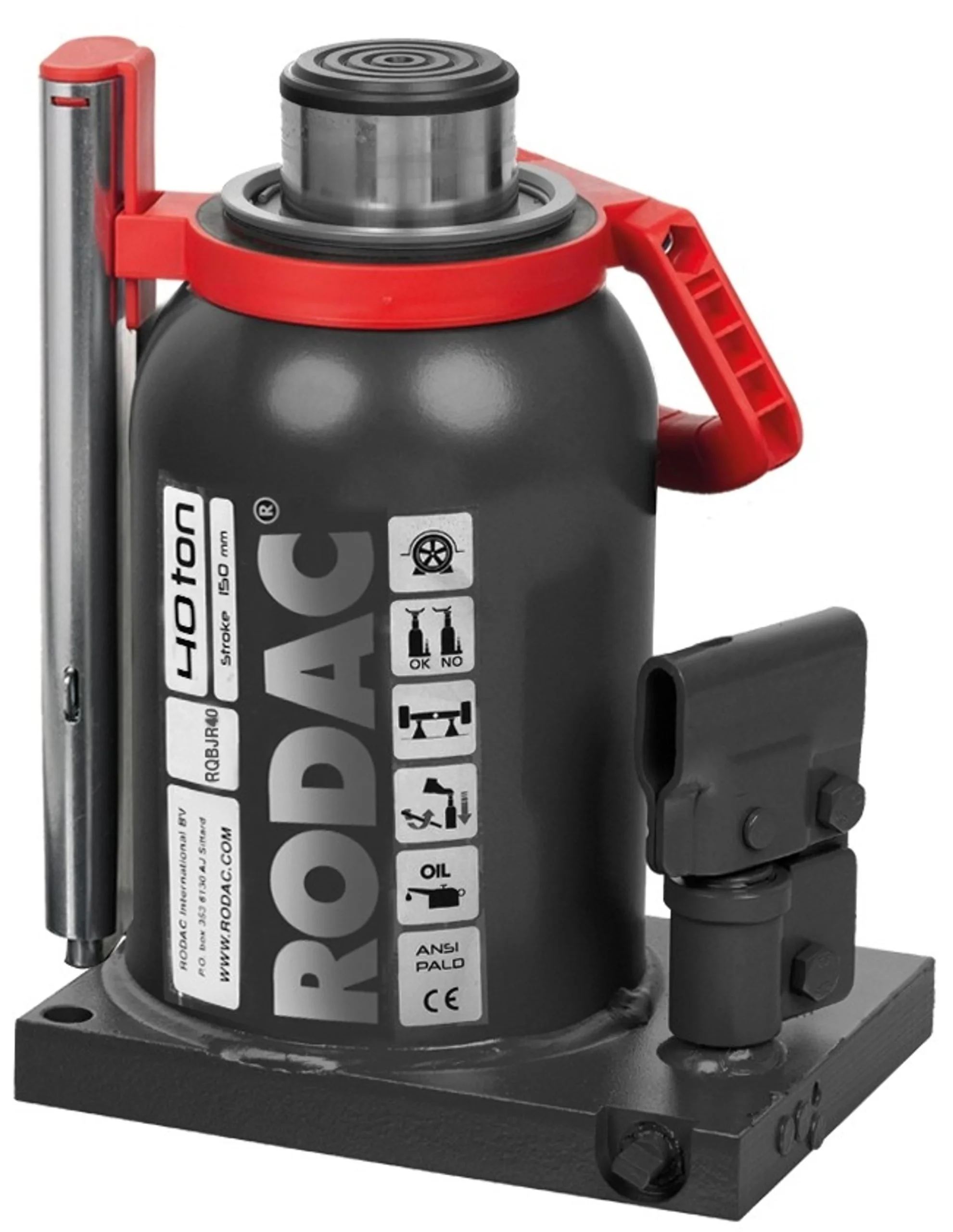 RODAC RQBJR50 Gato hidráulico de 50 toneladas con asa de transporte