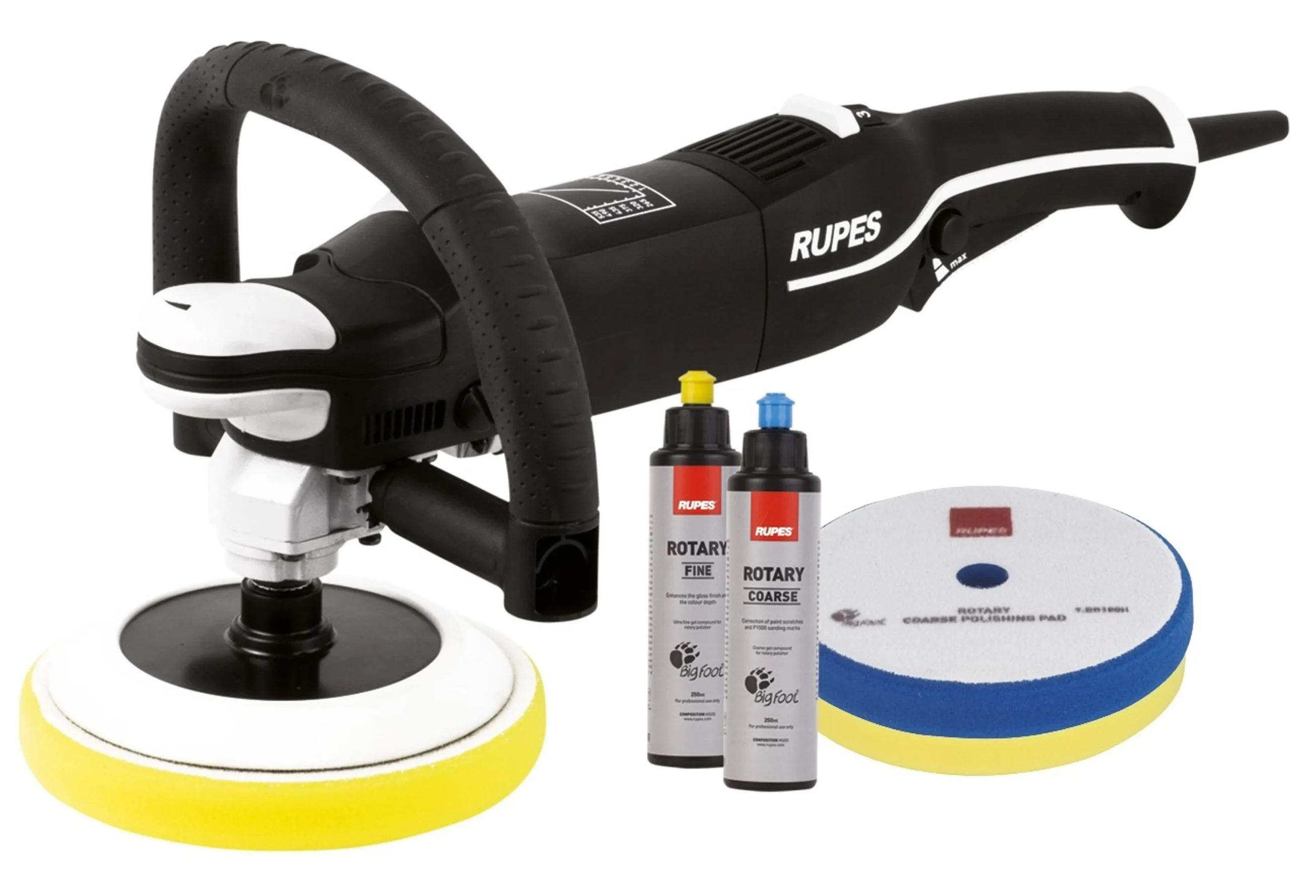 Pulidora Rotativa RUPES LH19E-STN BigFoot 125mm - Kit Estándar