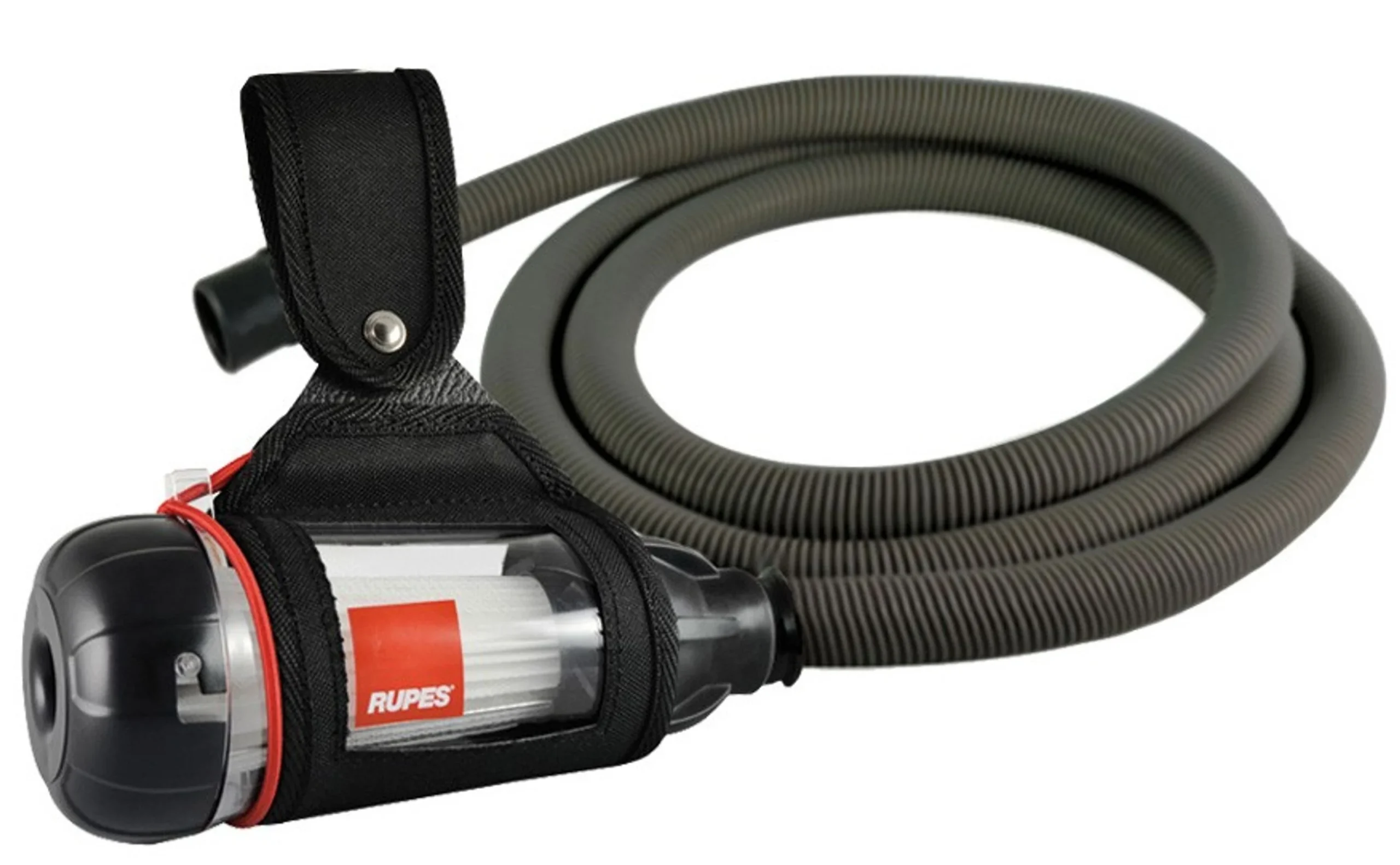RUPES Green Tech - Sistema de filtrado por autoextracción con soporte de cinturón y manguera de 2 metros