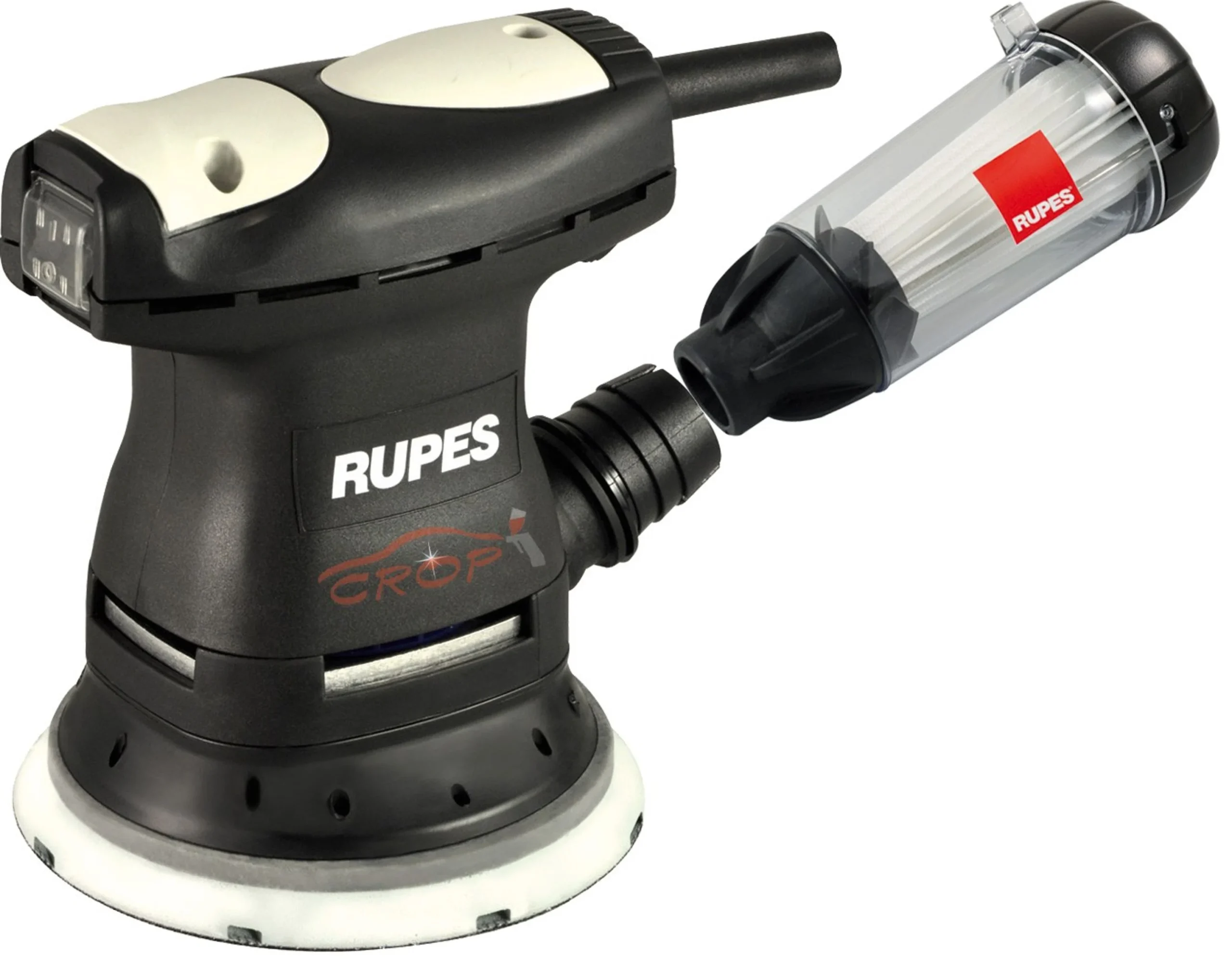 RUPES LR71TE - Lijadora de Palma 125mm con Extracción de Polvo y Control de Velocidad