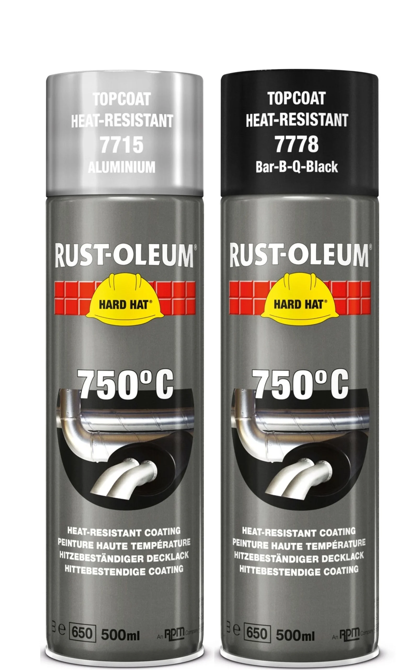 Rust-Oleum Pintura resistente al calor en Aerosol 750°C - 500ml