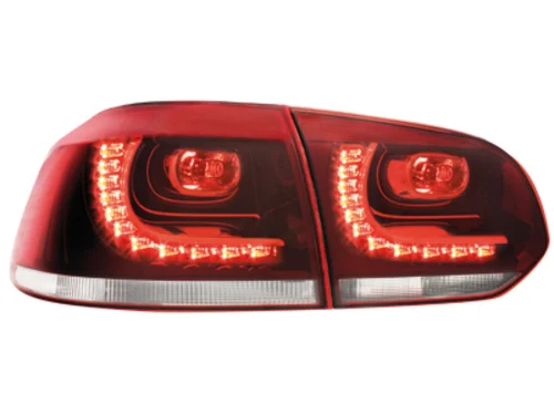 Pilotos Traseros Led Vw Golf Vi 08+ _ Rojo_R-Look