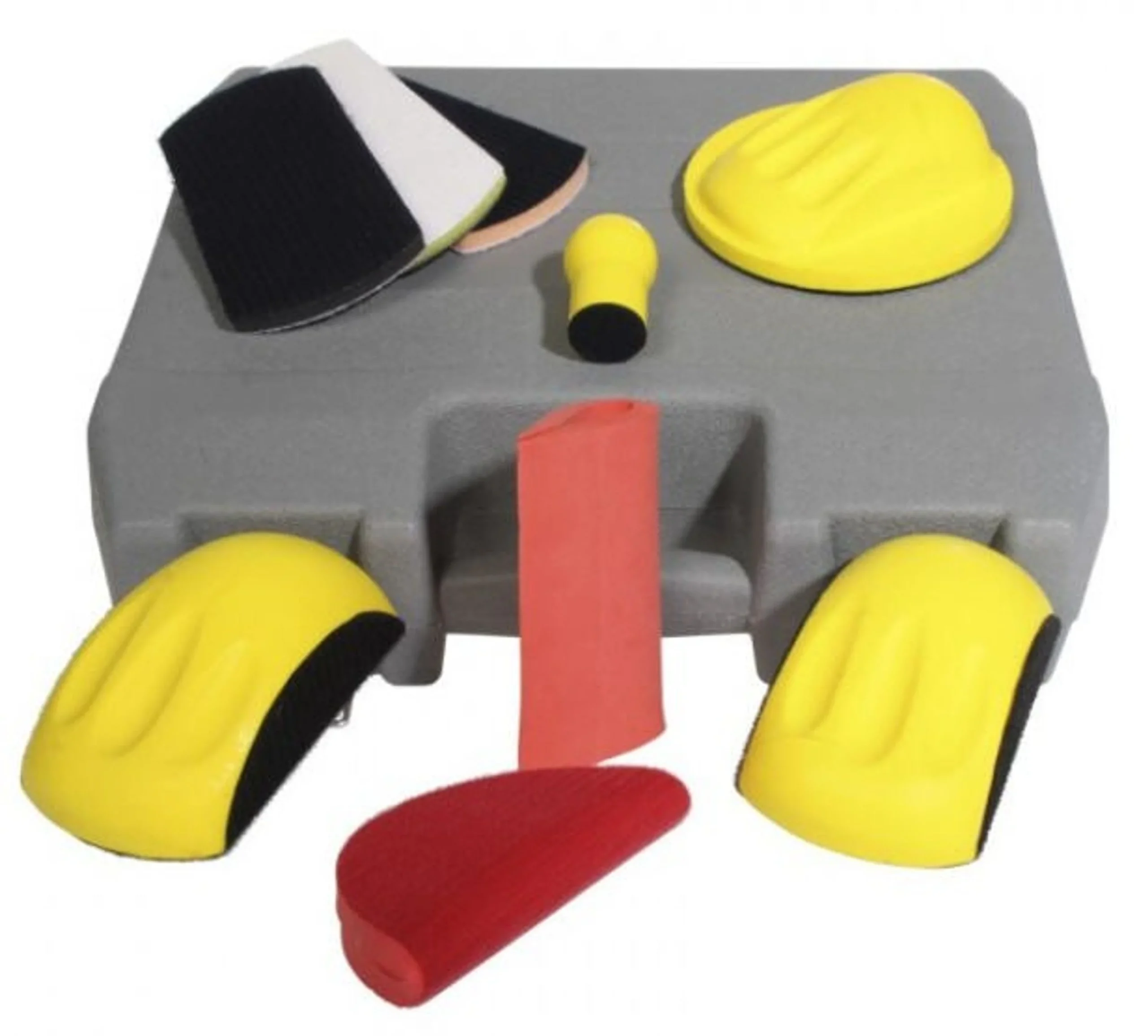 Juego de bloques de lijado con velcro de 9 piezas