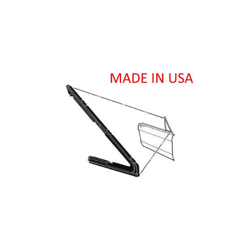 Junta parabrisas triangular, derecha, USA 64-66