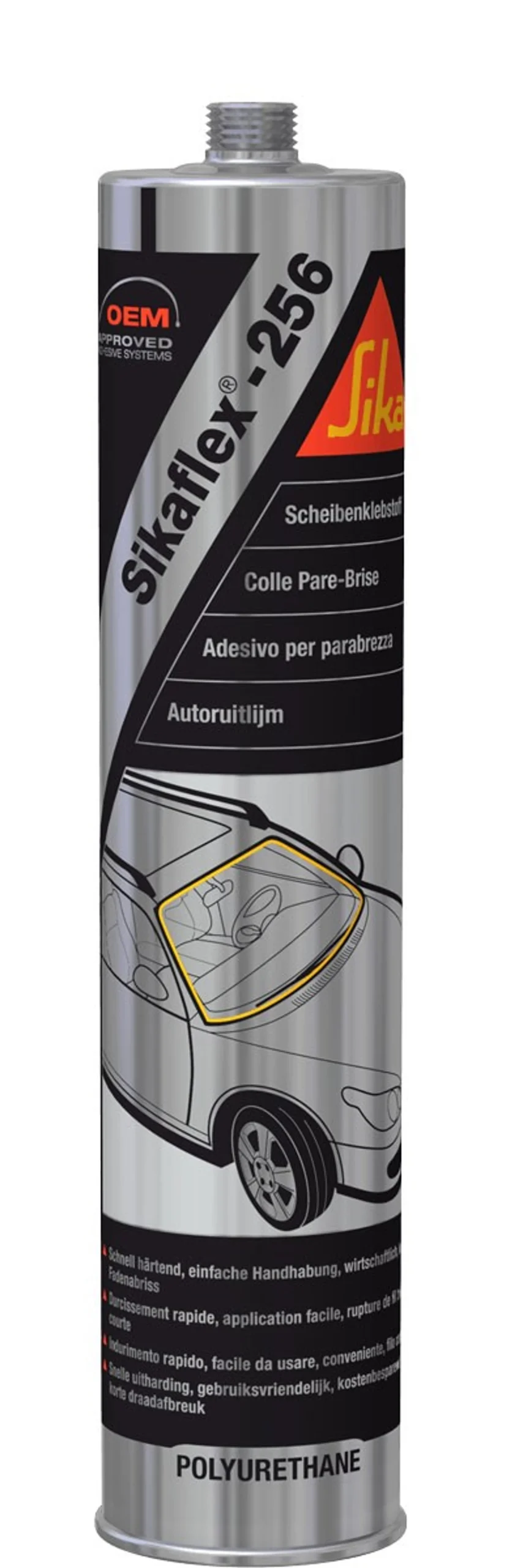 SIKAFLEX 256 Sellador de parabrisas en cartucho de 300 ml