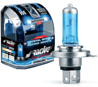 Simoni Racing Bombilla Halogena H7 (3800k) 'Crystal White Racing' Ice White. 12v/55w, Set 2 Piezas