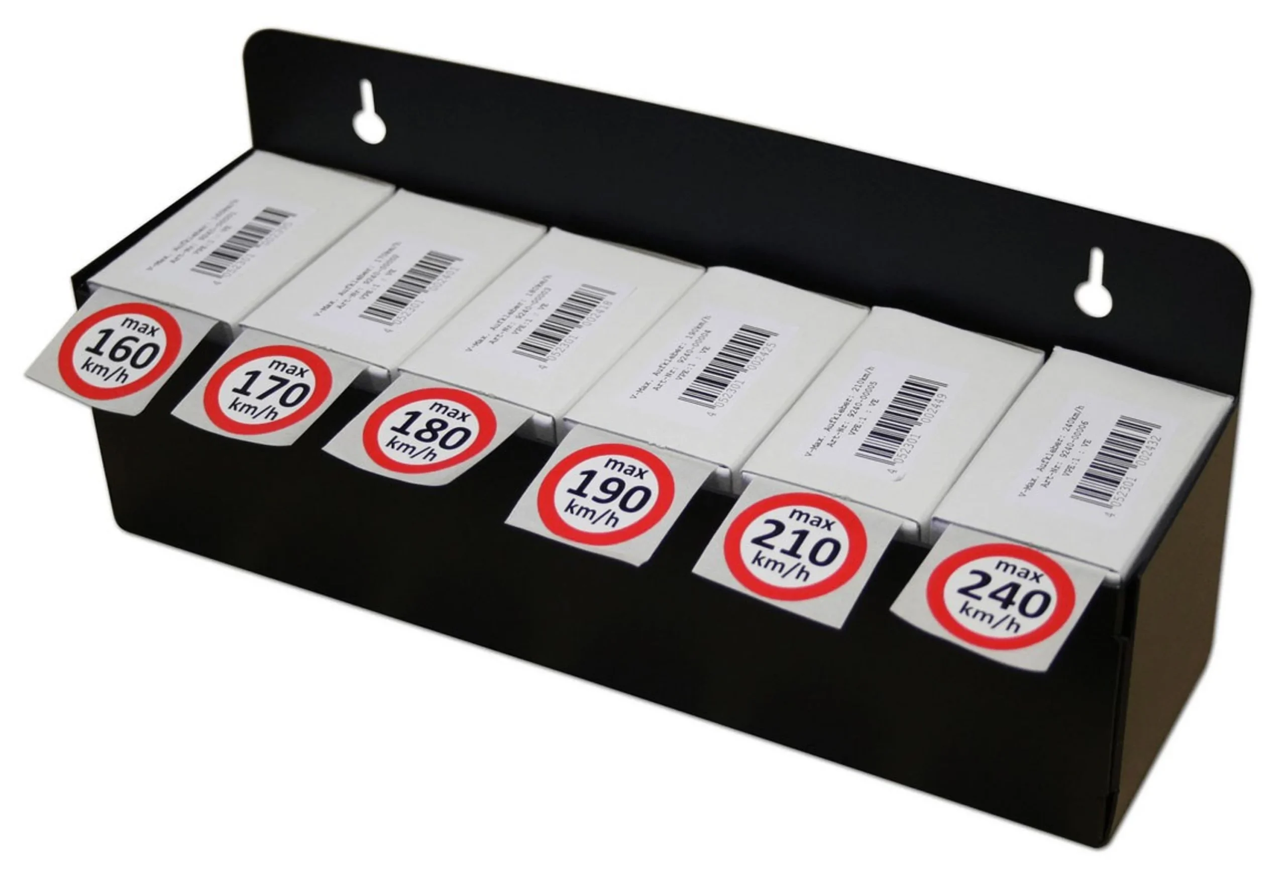 Kit completo de adhesivos de velocidad para neumáticos de invierno (incluye dispensador de pared)
