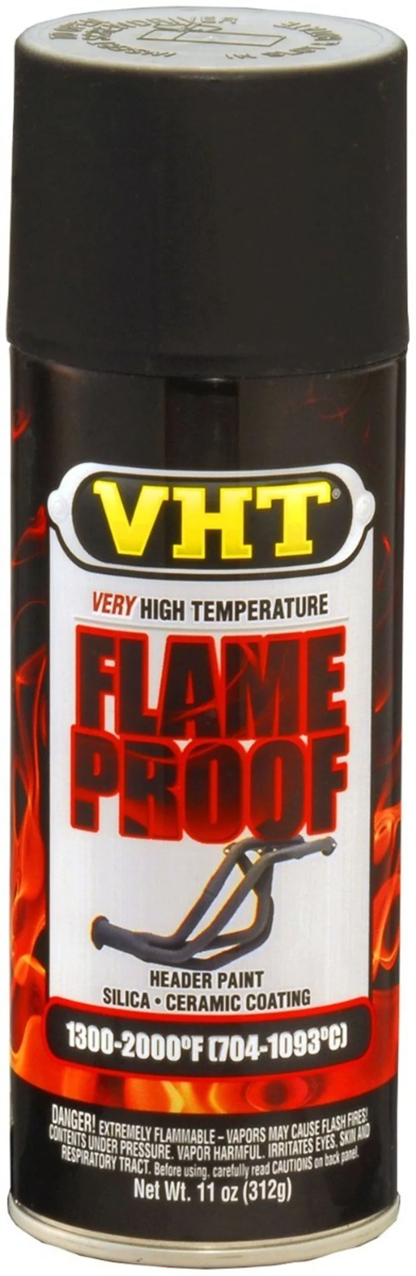 VHT Ignífugo en aerosol - Pintura de Escape NEGRO - 400ml