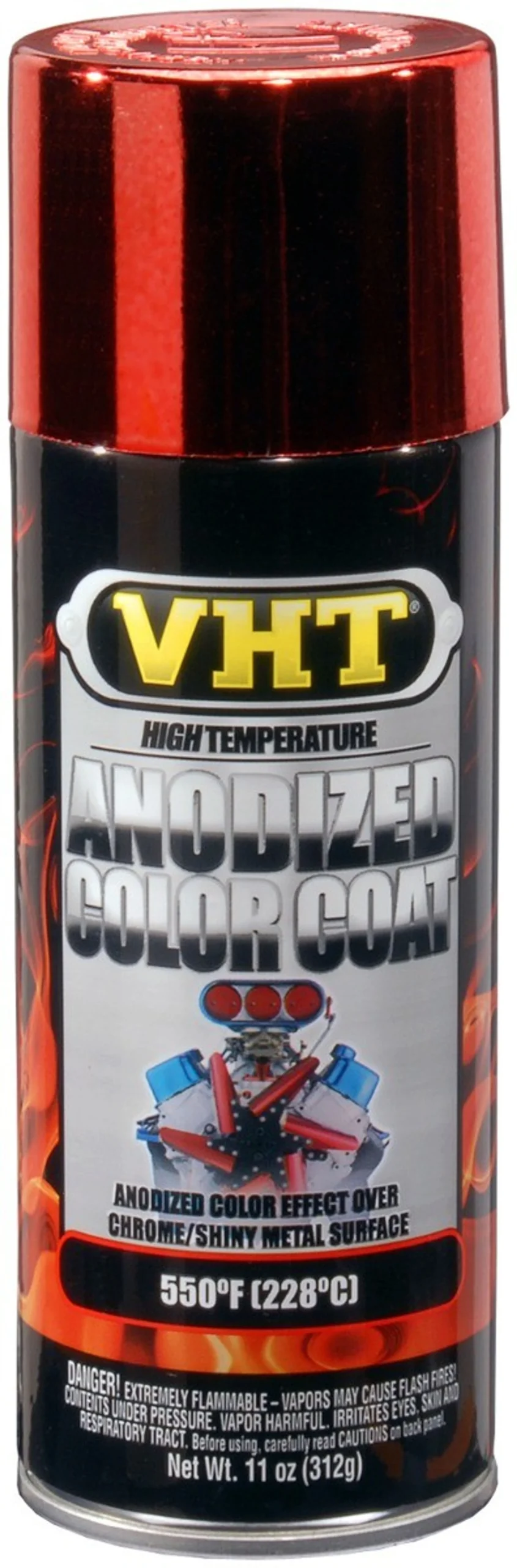 VHT Aerosol de pintura de color anodizado - Rojo - 400ml