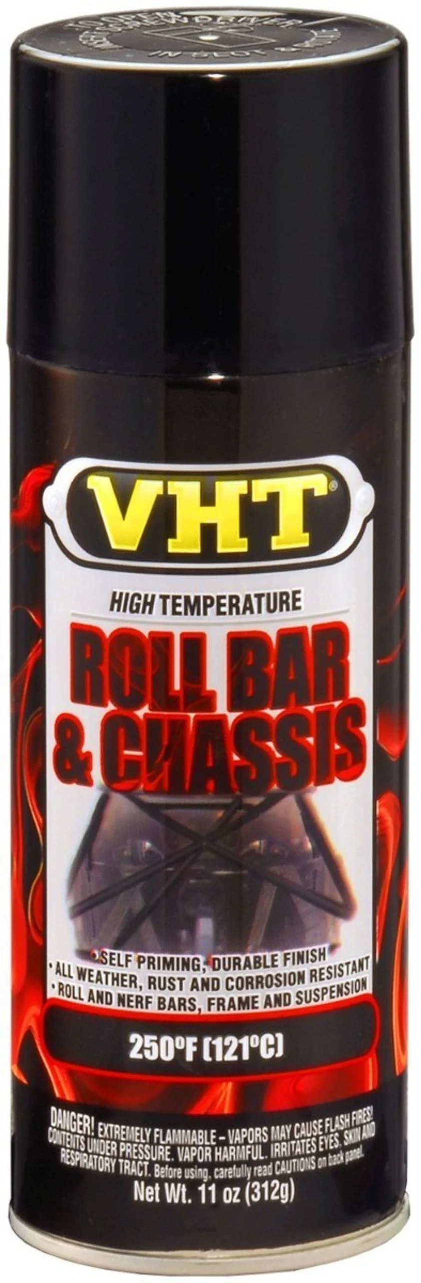 VHT Roll Bar & Chassis Paint aerosol - Negro brillo de seda - 400ml