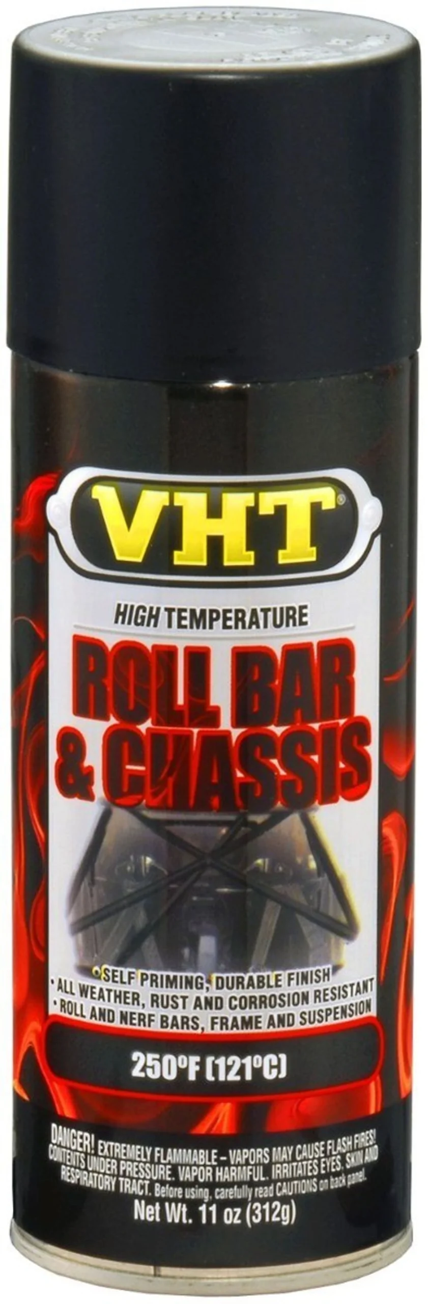 VHT Roll Bar & Chassis Paint aerosol - Negro alto brillo - 400ml