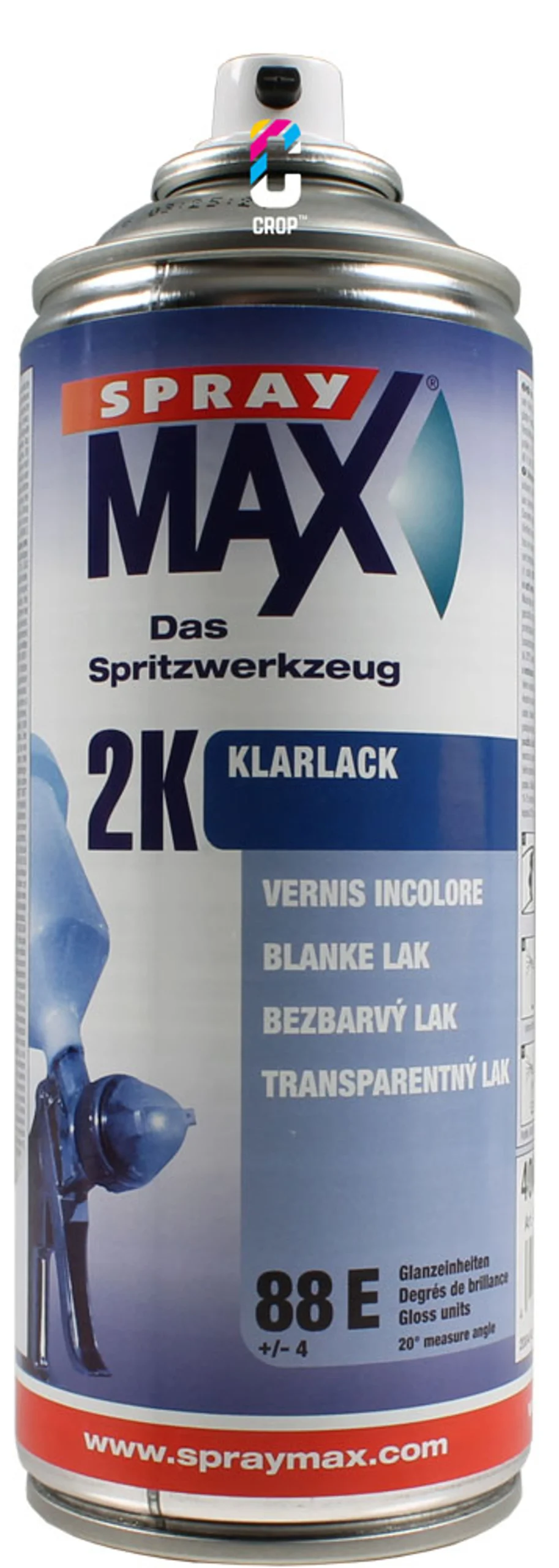 SprayMax 2K Barniz transparente ALTO BRILLO Aerosol 400 ml