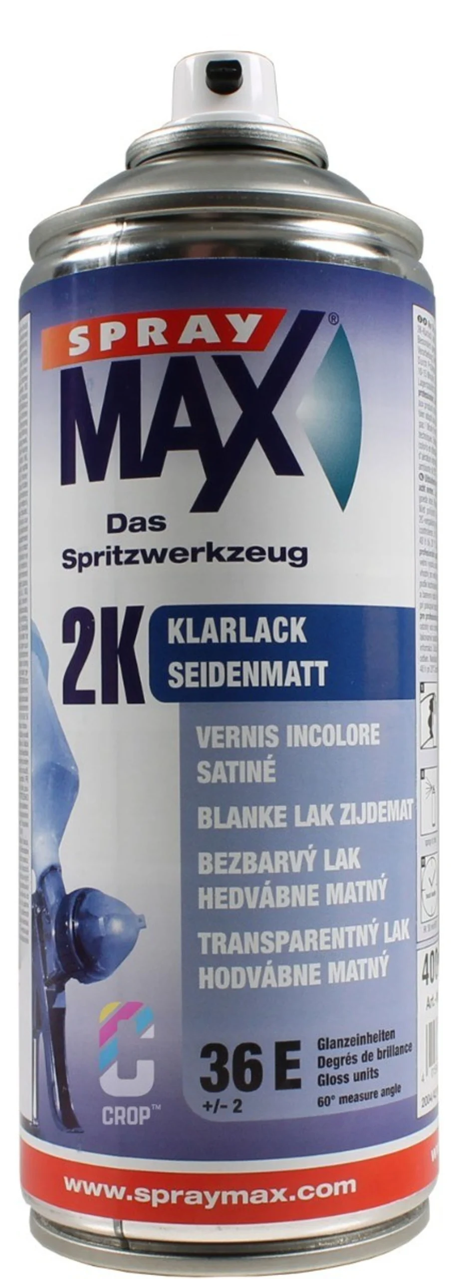 2K Barniz Claro Brillo seda en Aerosol SprayMax