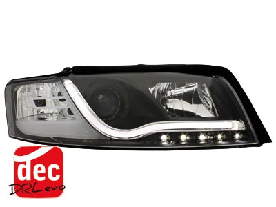 Faros Luz Diurna D-Lite Audi A4 8e Negro