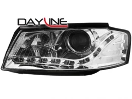 Faros Luz Diurna Audi A3 8p 03-08 _ Cromados